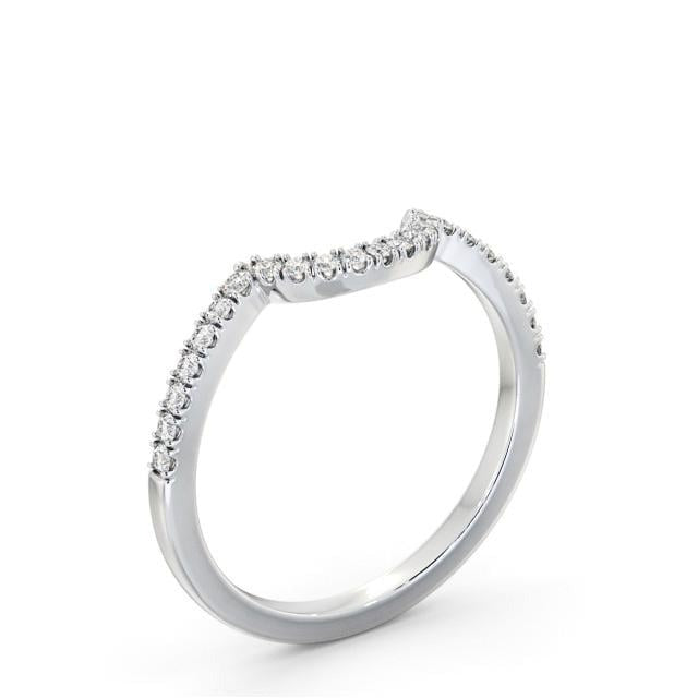 Hazel Half Eternity Round Lab Diamond Half Moon Design Ring